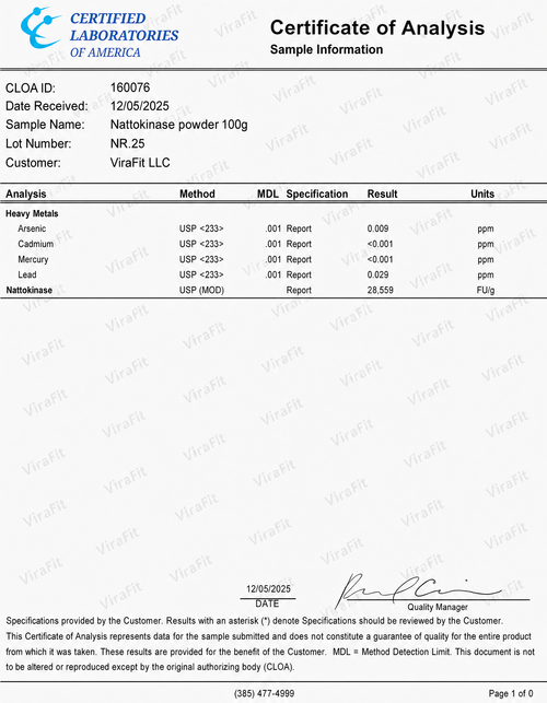 ViraFit Nattokinase 10,800 FU